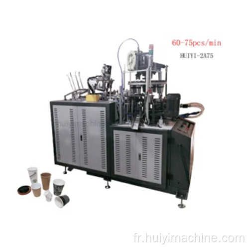 Machine de formation de tasse en papier pour une tasse de café mince